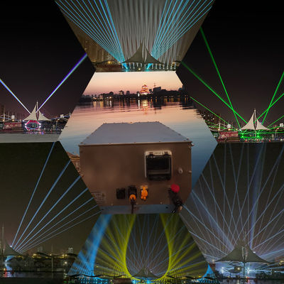 Πλήρες χρώμα RGB Ντίσκο Animation DJ Lazer Laser Lights Custom Για Νυχτερινό Κλαμπ