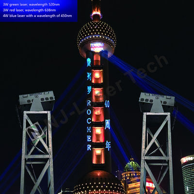 AC100-240V τάση και πράσινο λέιζερ χρώμα Laser Show με υλικό SS304