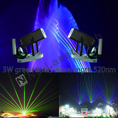 AC100-240V τάση και πράσινο λέιζερ χρώμα Laser Show με υλικό SS304