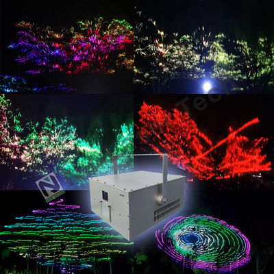 Προσαρμόσιμο 10W πλήρες χρώμα 3D Animation Laser Show Projector εξοικονόμηση ενέργειας