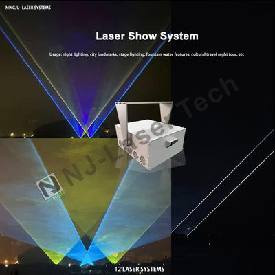 300mm X 200mm X 150mm Laser Show με μπλε χρώμα και προηγμένο σύστημα ψύξης