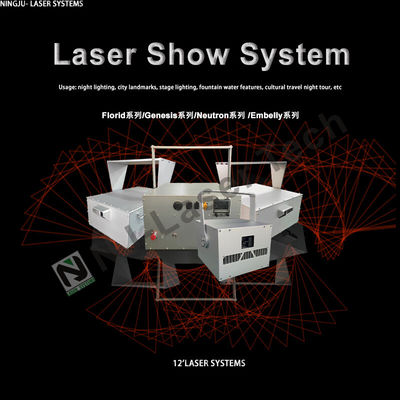 Υψηλής απόδοσης RGB Brilliant Laser Show με Laser Color Green Προσαρμοσμένο