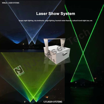 Υψηλής απόδοσης RGB Brilliant Laser Show με Laser Color Green Προσαρμοσμένο