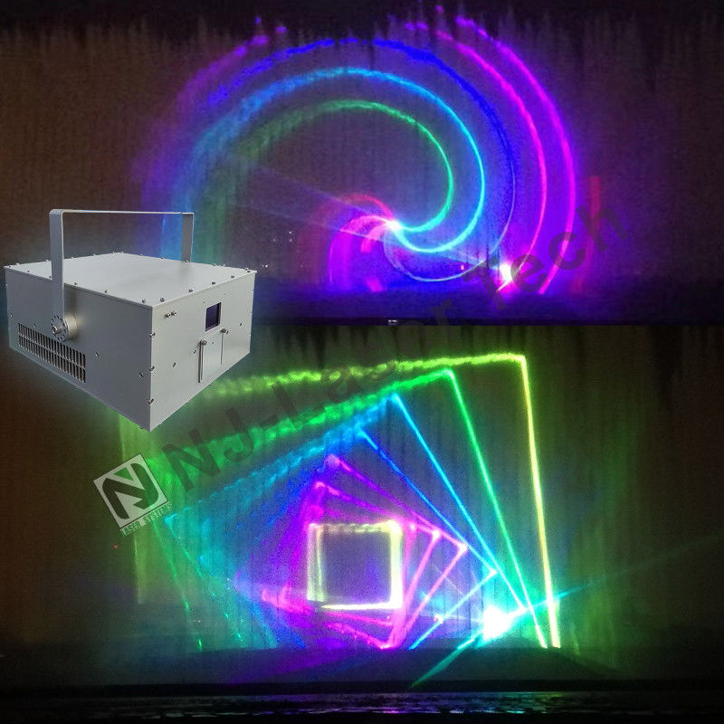 Προσαρμόσιμος 5W χειροκίνητος RGB Star Laser Show StageLight Projector